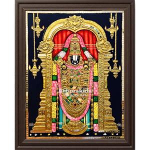 balaji flat painting with stones and gold