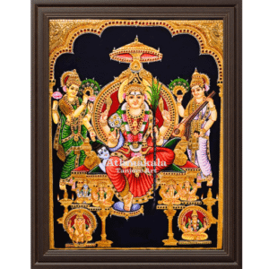 lalithadevi tanjore art with royalty
