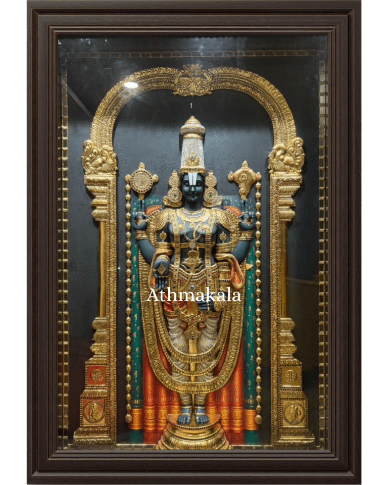 Big balaji tanjore painting with rich look
